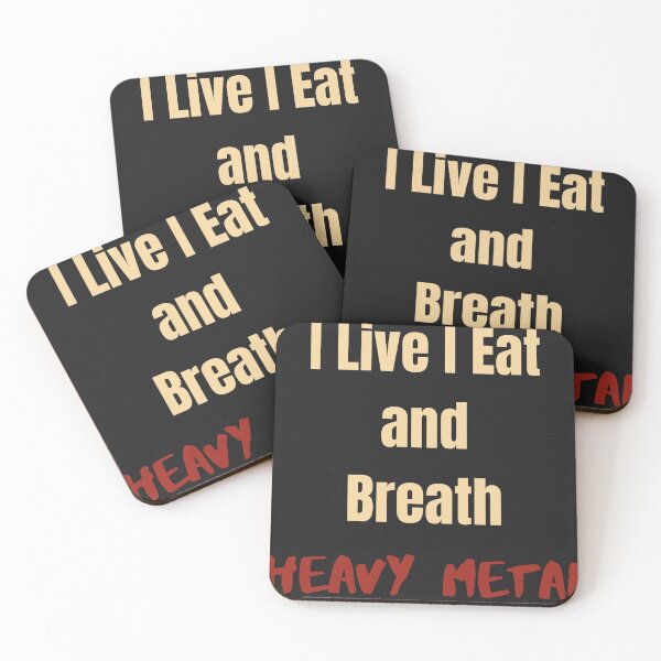 Item preview, I live I Eat and Breath HEAVY METAL designed and sold by MetalRockProg.