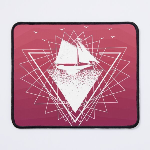 Item preview, Gradient Nautical Geometric Sailboat designed and sold by sableandshadow.