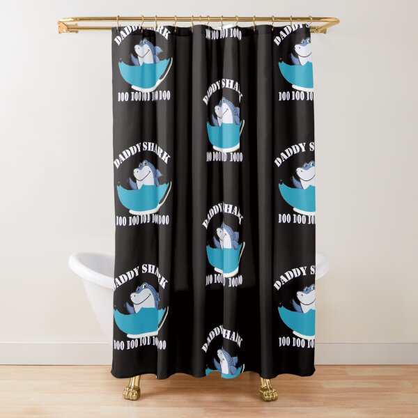  Daddy Shark Do Do Shower Curtain