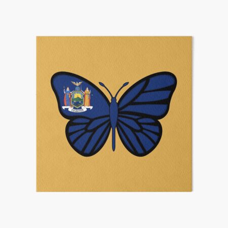 Artikel-Vorschau von Bundesstaat New York Flagge Schmetterling 2, designt und verkauft von Gsallicat.