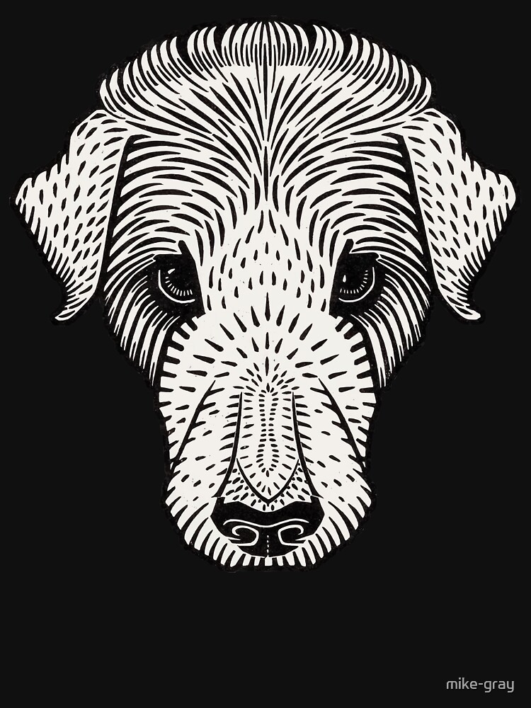 Vintage Dog Face by mike-gray