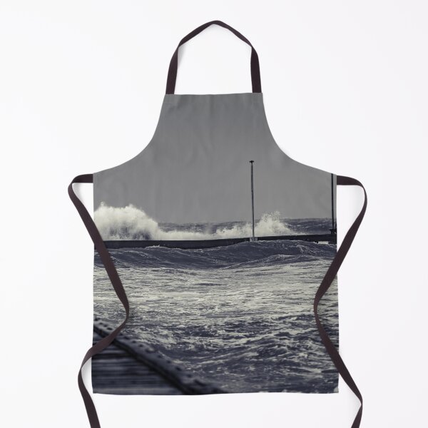Item preview, Moody waves crashing over end of Frankston pier designed and sold by James-Cole.