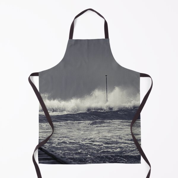 Item preview, Moody waves swallowing end of Frankston pier designed and sold by James-Cole.