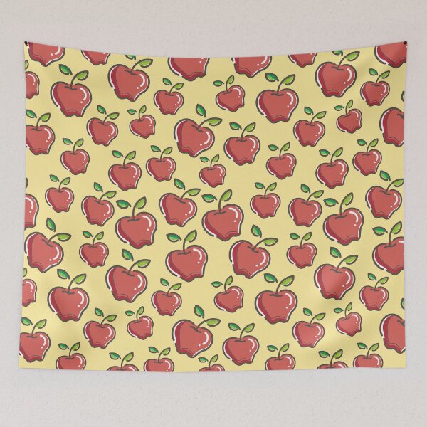 Item preview, Abstract Red Apples Seamless Pattern. Juicy Ripe Pastel Red Apples Collage designed and sold by silviaol.