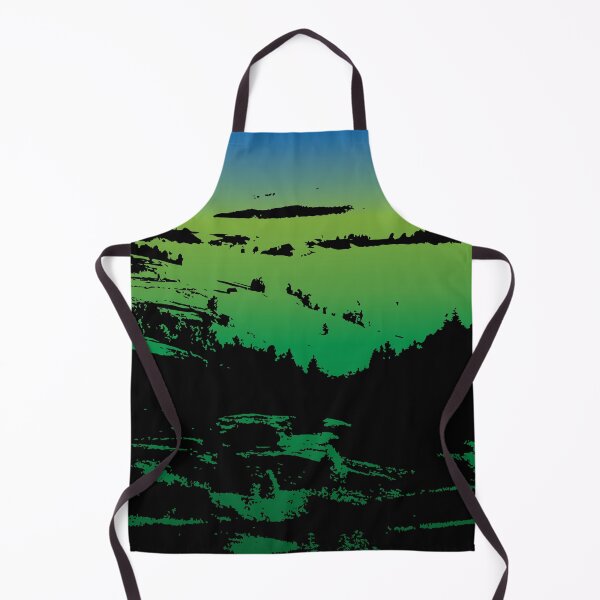 Item preview, Black Green And Blue Abstract Vegetation designed and sold by RPMELO.