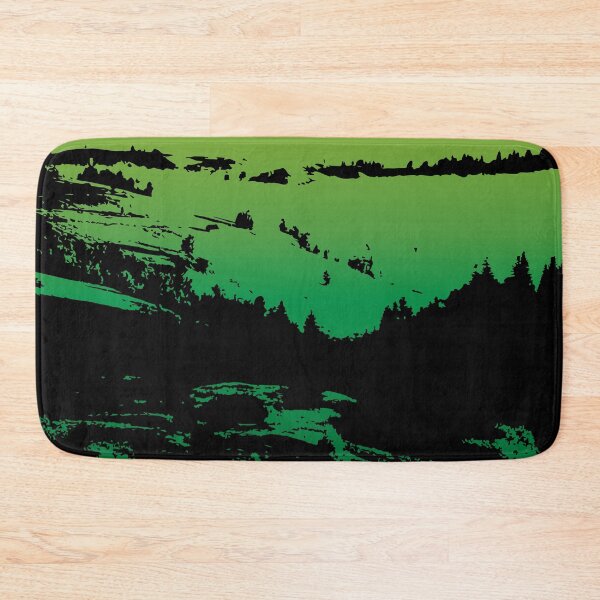 Item preview, Black Green And Blue Abstract Vegetation designed and sold by RPMELO.