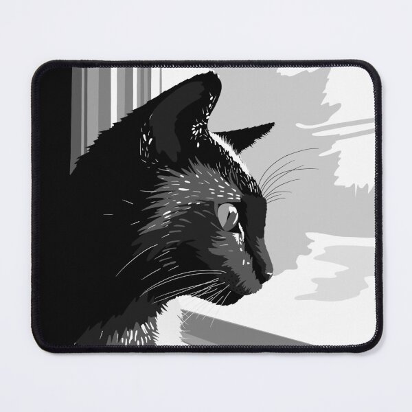 Item preview, Noir Cat Illustration designed and sold by Brianna Fisher Digital Design.