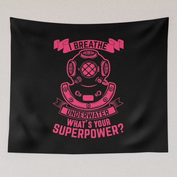 Item preview, I Breathe Underwater What's Your Superpower designed and sold by SewnMemories.