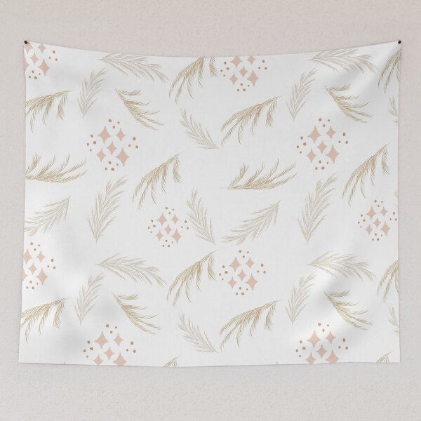 Item preview, boho leaves background designed and sold by bohemedesign.
