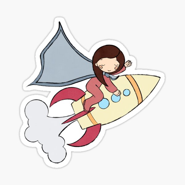 Flying With My Blankie Sticker