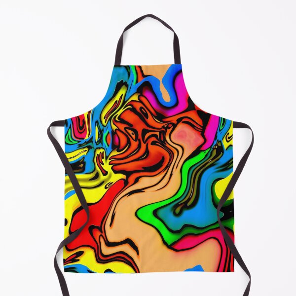 Item preview, Multicolor Abstract Rainbow Pattern - Orange, Blue, Red, Purple, Green Mixed Wavy Strokes designed and sold by silviaol.