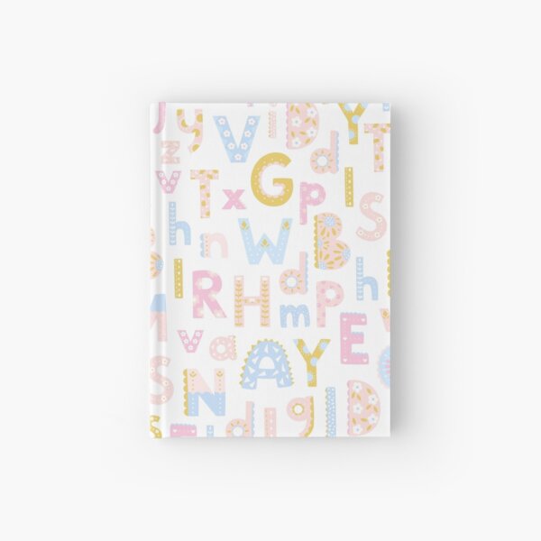 Item preview, Cute Pastel Pink and Blue ABC Alphabet Pattern designed and sold by sweetbelle.