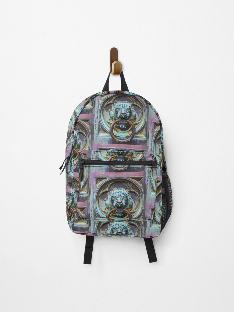 Thumbnail 1 of 3, Backpack, Rustic Lion designed and sold by ArtofaNobody.