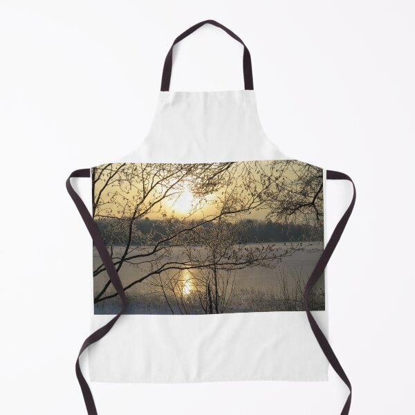 Item preview, Frosted Golden Sunrise Over a Frozen Lake designed and sold by Debbie Center.