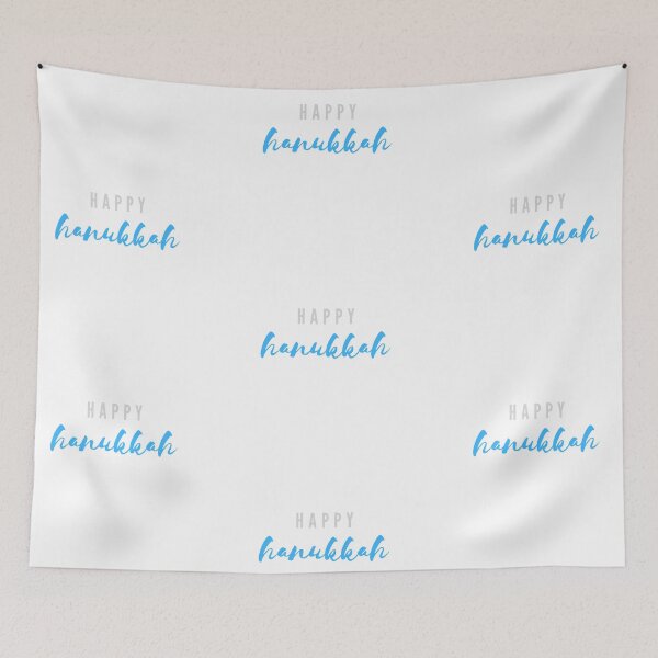 Item preview, Happy Hanukkah | Silver and Blue designed and sold by WordsToArt.