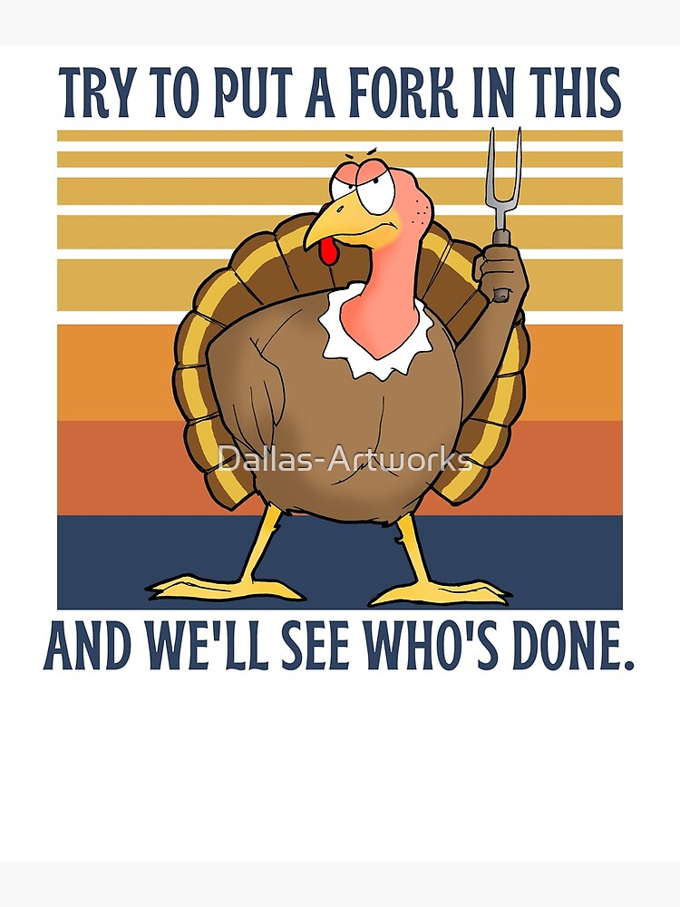 Thumbnail 2 of 2, Greeting Card, Angry Turkey Funny Thanksgiving designed and sold by Dallas-Artworks.