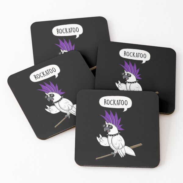 Item preview, Rockatoo - Funny Cockatoo Punk Rock Pun gift designed and sold by LEFDDesigns.