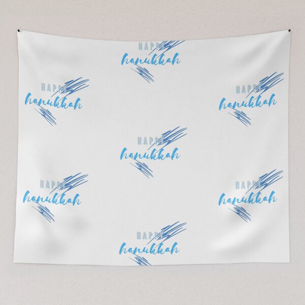 Item preview, Happy Hanukkah | Blue and Silver designed and sold by WordsToArt.