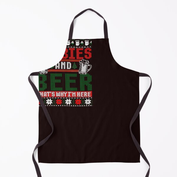 Item preview, Boobies And Beer Thats Why Im Here Ugly Christmas Sweater designed and sold by GudmundurJons.