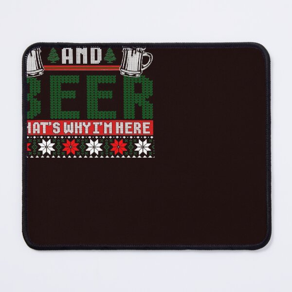 Item preview, Boobies And Beer Thats Why Im Here Ugly Christmas Sweater designed and sold by GudmundurJons.