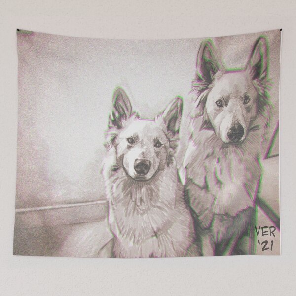 Item preview, two dogs sketch designed and sold by victorroa.