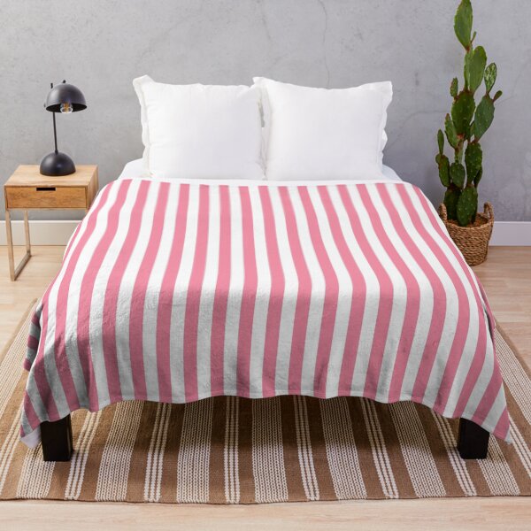Item preview, Retro Abstract White and Pink Stripes Pattern, Classic Pink White Stripes Pattern designed and sold by silviaol.