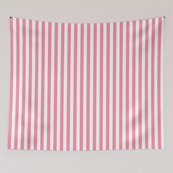 Item preview, Retro Abstract White and Pink Stripes Pattern, Classic Pink White Stripes Pattern designed and sold by silviaol.