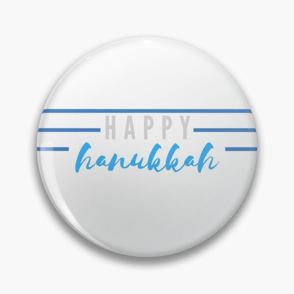 Item preview, Happy Hanukkah | Blue with Silver designed and sold by WordsToArt.