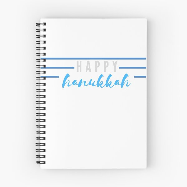 Item preview, Happy Hanukkah | Blue with Silver designed and sold by WordsToArt.