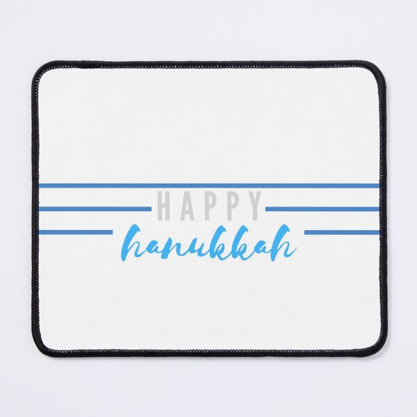 Item preview, Happy Hanukkah | Blue with Silver designed and sold by WordsToArt.