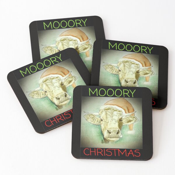 Item preview, Mooory Christmas Farm Animals Cow  designed and sold by ClosLineDesigns.