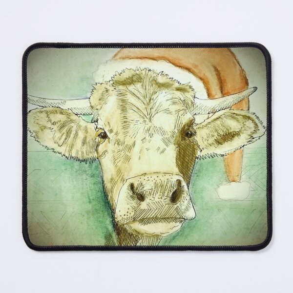 Item preview, Mooory Christmas Farm Animals Cow designed and sold by ClosLineDesigns.