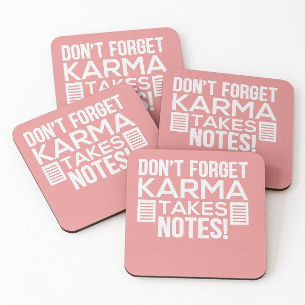 Item preview, Karma takes notes designed and sold by quotefactory.