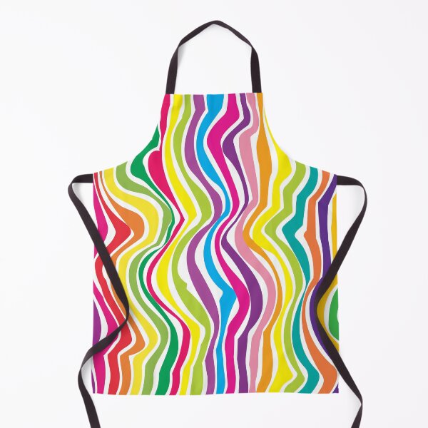 Item preview, Abstract Rainbow Stripes Pattern, Green, Yellow, Orange, Purple, Red, Blue, Green Stripes Pattern designed and sold by silviaol.