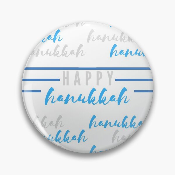 Item preview, Happy Hanukkah | Blue and Silver Hanukkah designed and sold by WordsToArt.