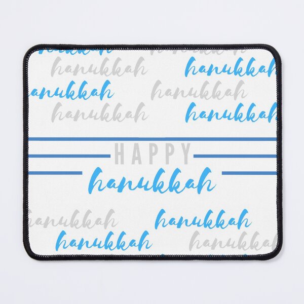 Item preview, Happy Hanukkah | Blue and Silver Hanukkah designed and sold by WordsToArt.