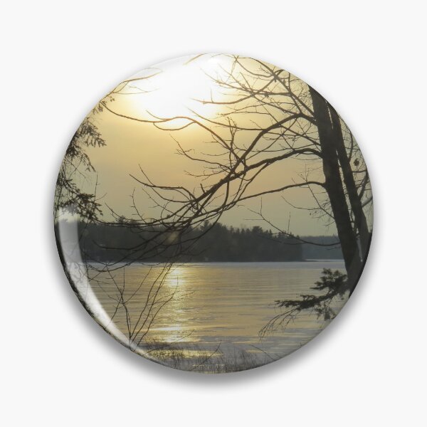 Item preview, Winter Sun over a Frozen Lake designed and sold by Debbie Center.