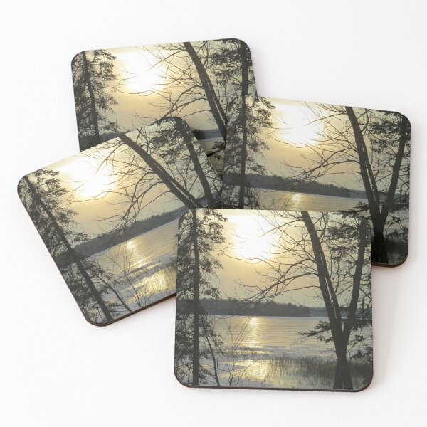 Item preview, Winter Sun over a Frozen Lake designed and sold by Debbie Center.