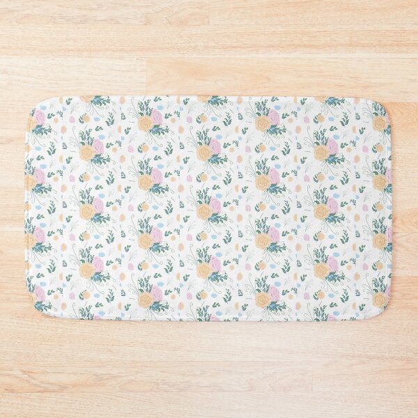 Item preview, Watercolor Roses Pink Light Tan Blue Leaves Long Thin Spiral Twigs Flower Lovers designed and sold by Hanlar.