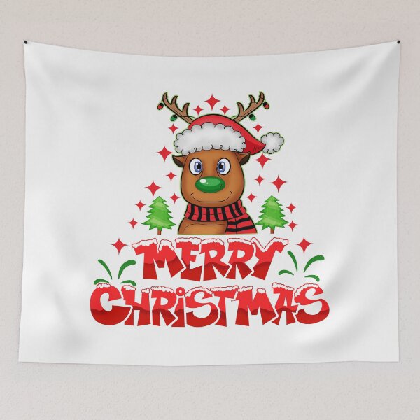 Item preview, Reindeer Christmas Cute Rudolph designed and sold by MisPuHoney.