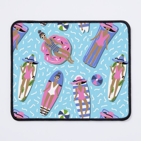 Item preview, Summer illustration with swimmers designed and sold by FlossieShop96.
