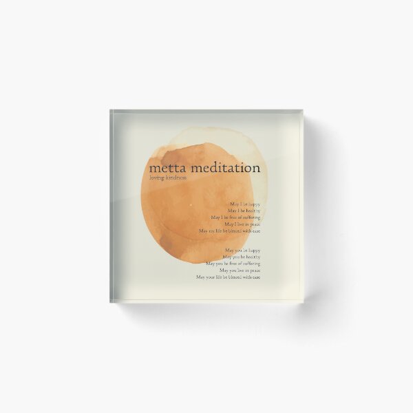 Item preview, Metta Meditation Orange Loving Kindness designed and sold by The Art of the  Pause.