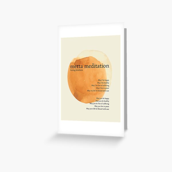 Item preview, Metta Meditation Orange Loving Kindness designed and sold by The Art of the  Pause.