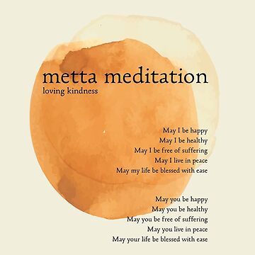 Artwork thumbnail, Metta Meditation Orange Loving Kindness by The Art of the Pause