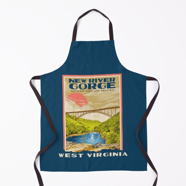 Item preview, New River Gorge National Park West Virginia Vintage WPA Poster Style designed and sold by giantstepdesign.