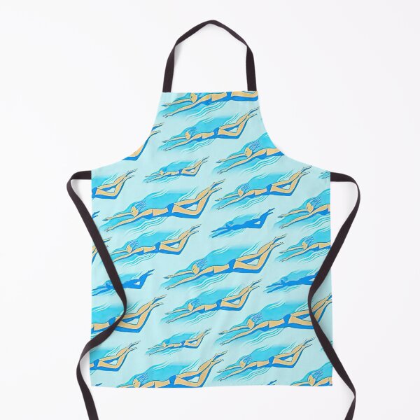 Item preview, Swimming Summer Seamless Pattern designed and sold by FlossieShop96.
