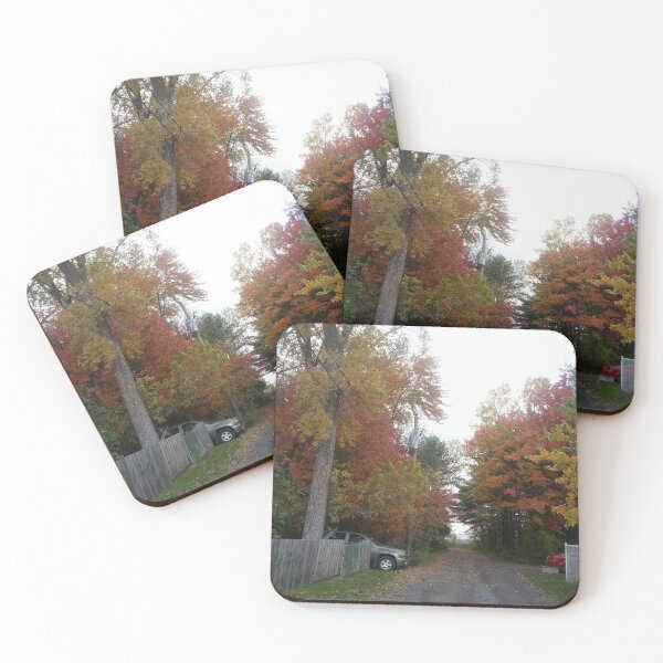 Item preview, Suburban Street in Autumn designed and sold by PandaTShirtShop.