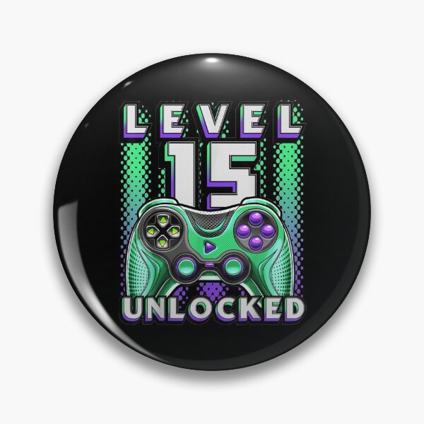 Item preview, Level 15 Unlocked Video Game 15th Birthday Gamer Boys designed and sold by Harleyharvey.