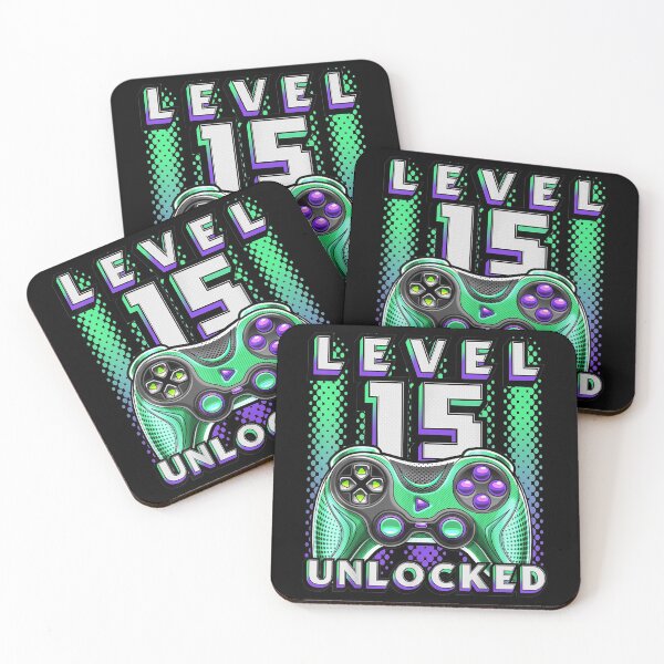 Item preview, Level 15 Unlocked Video Game 15th Birthday Gamer Boys designed and sold by Harleyharvey.