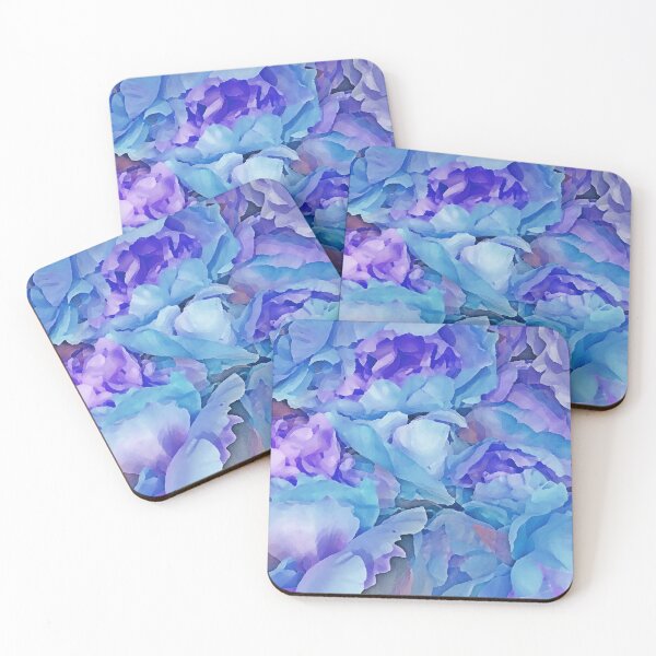 Item preview, Purple Violet and sky Blue Flowers by Iritof designed and sold by iritof.